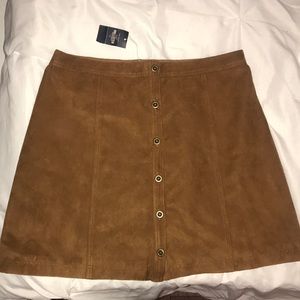 Hollister suede skirt
